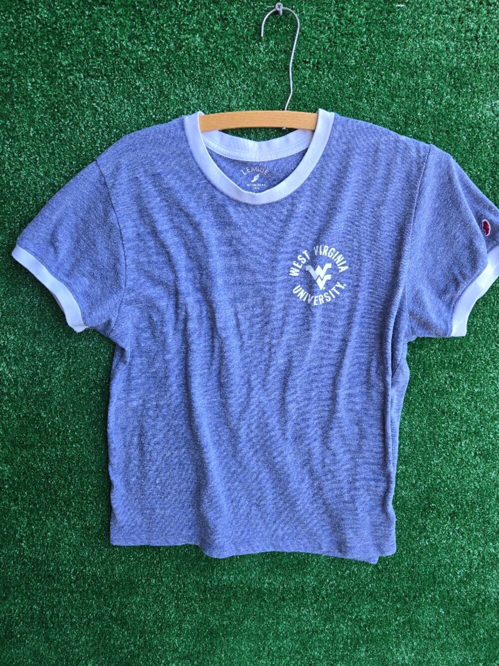 West Virginia University League Collegiate Wear ringer T-shirt